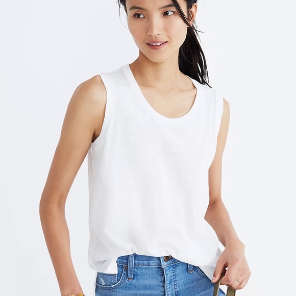 Madewell Whisper Cotton Crewneck Muscle Tank - Picture 1 of 3